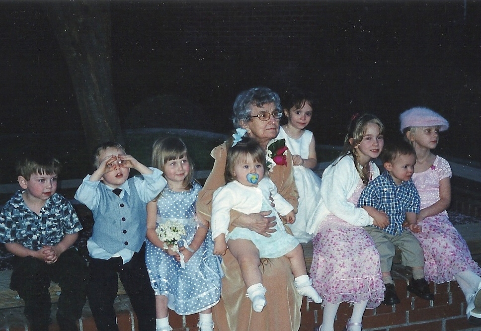 With all of her great grandchildren in 2005-there are 23 in 2012